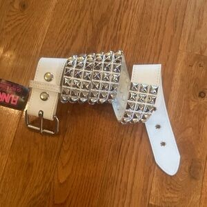 Nwt vegan leather stud belt